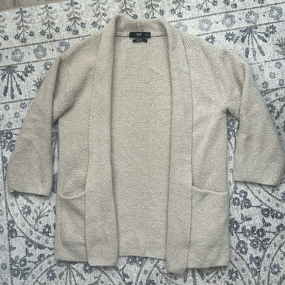 MANGO Oversized Wool Blend Cardigan - Picture 7 of 8